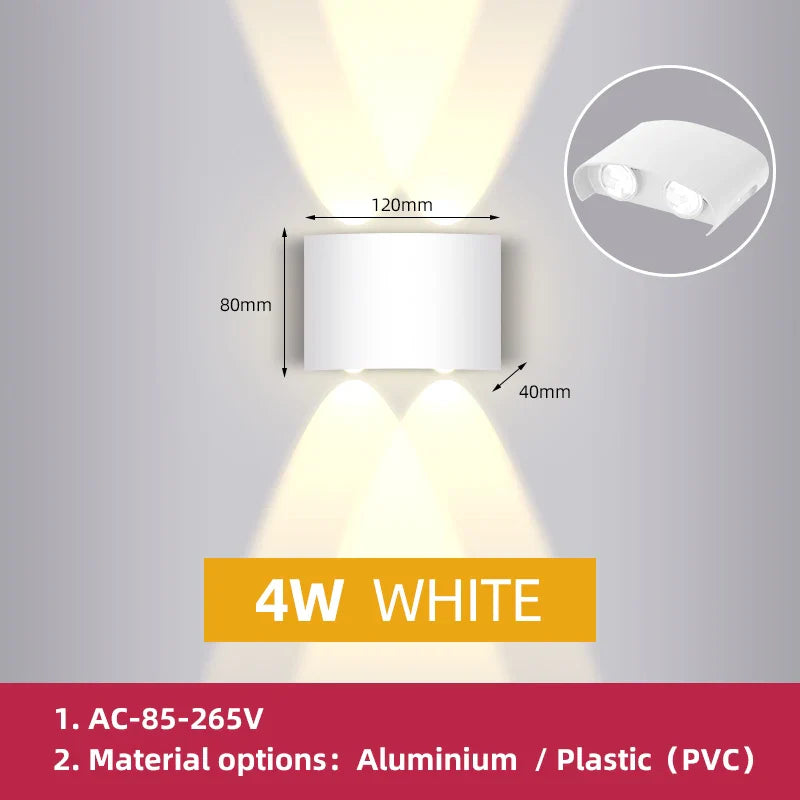 DecorBites™ LED Outdoor Garden Wall Light Waterproof Decor Porch Lamp Fixture