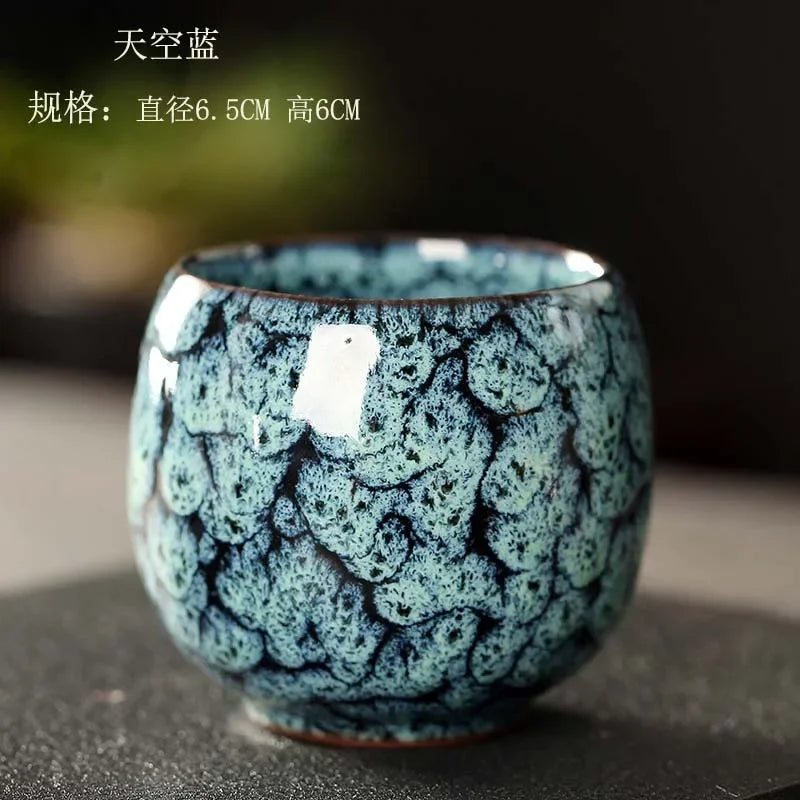 DecorBites™ Ceramic Kung Fu Tea Cup Set - Handcrafted Porcelain Drinkware for Coffee and Wine