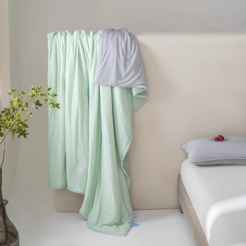 DecorBites™ Cool Fiber Summer Blanket - Soft, Smooth & Comfortable Cooling Quilt