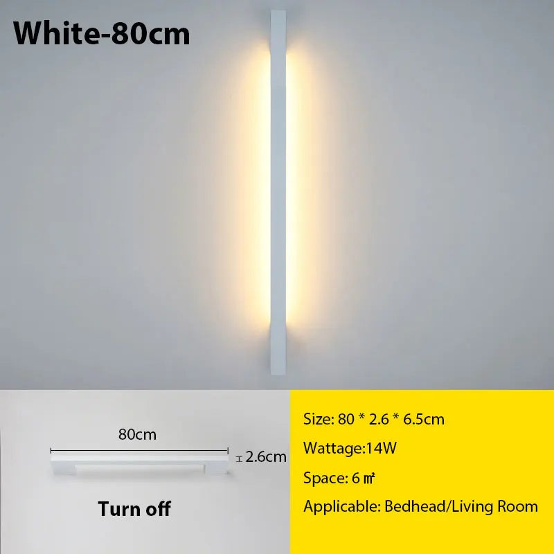 DecorBites™ LED Long Wall Lamp for Modern Minimalist Interior Lighting