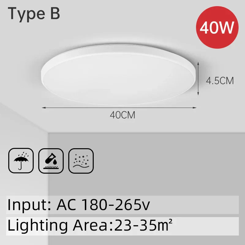 DecorBites™ LED Ceiling Light Bathroom Chandelier Panel Fixture for Home Decor Lighting
