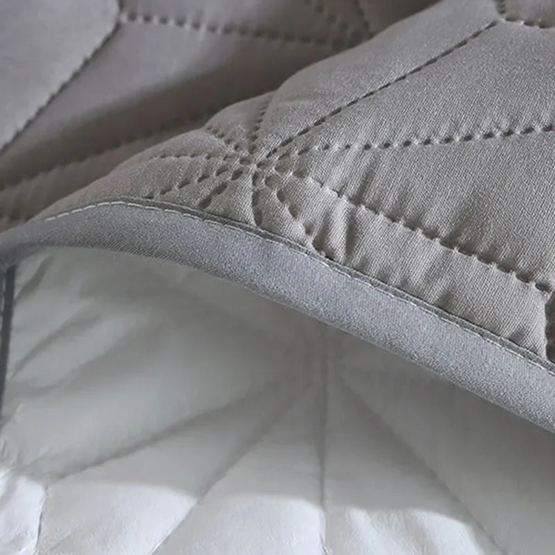 DecorBites™ Cotton Quilted Waterproof Bed Protector Pad for Elderly, Children, Mother Child