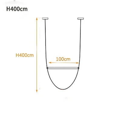 DecorBites™ Leather Belt Chandelier: Modern Glass Tube Designer Lighting for Home, Restaurant & Villa