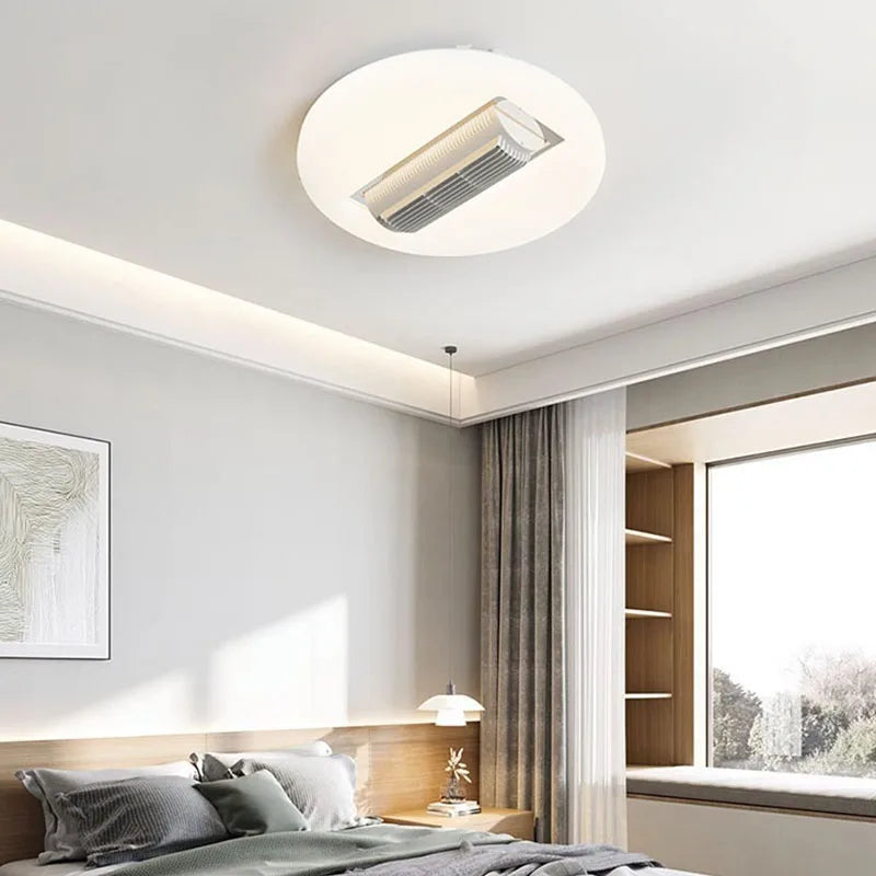DecorBites™ Bladeless Ceiling Fan Light with LED, 3 Color, 6 Speeds Silent Operation