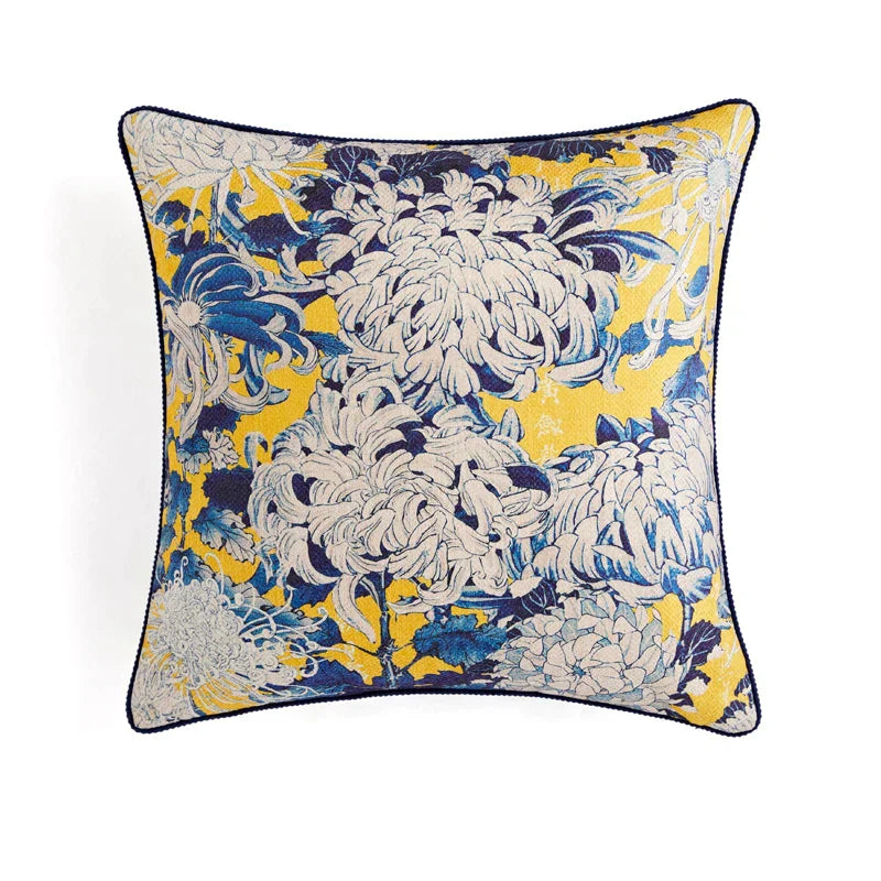 DecorBites™ Circus Retro Throw Pillow Cover with Tassels 45x45 Eclectic Home Decor