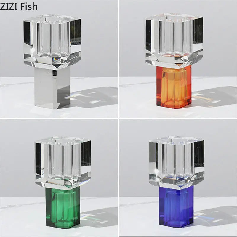 DecorBites™ Crystal Clear Glass Vase for Potted Plants and Floral Arrangements