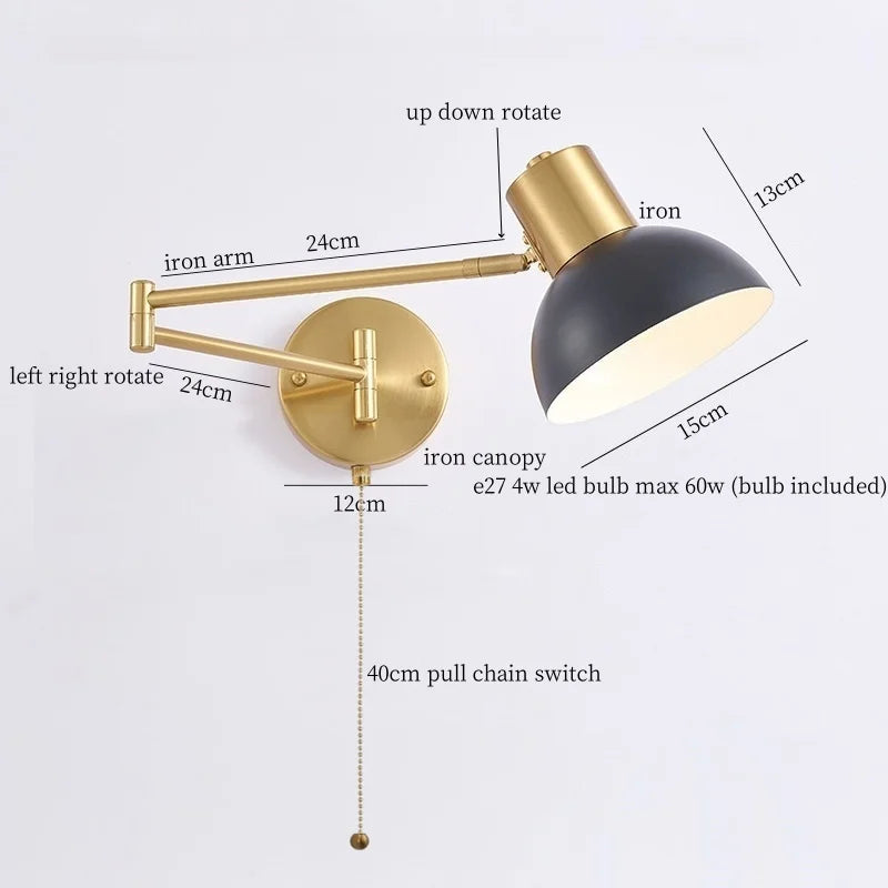 DecorBites™ Iron Art LED Wall Lamp for Bedroom Stair Kitchen Living Room Decor