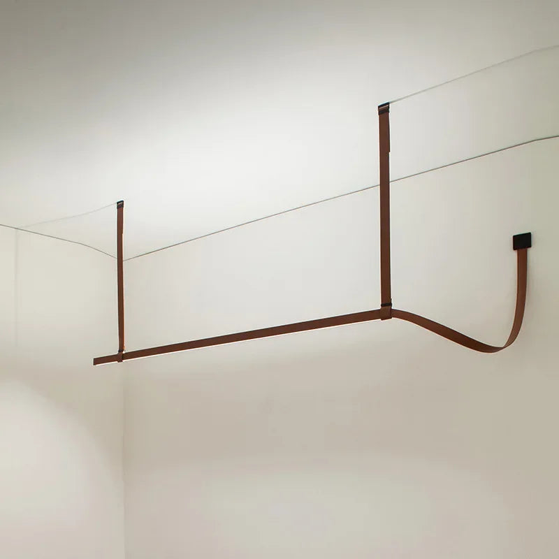 DecorBites™ Leather Belt Chandelier Pendant Light for Modern Minimalist Home Decor