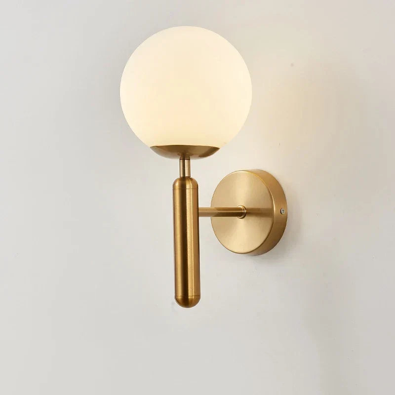 DecorBites™ Glass Ball Wall Lamp: Modern Metal Wall Lights for Home Living Room Bedroom Decoration