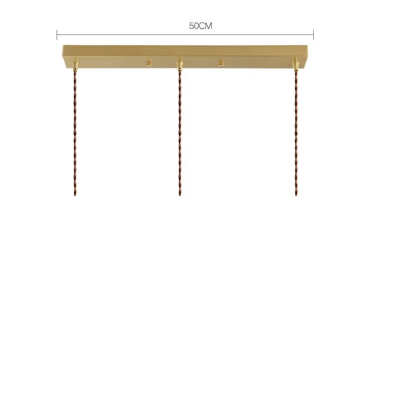 DecorBites™ Glass Lamp LED Pendant Light Fixture with Copper Socket for Nordic Modern Home Decor