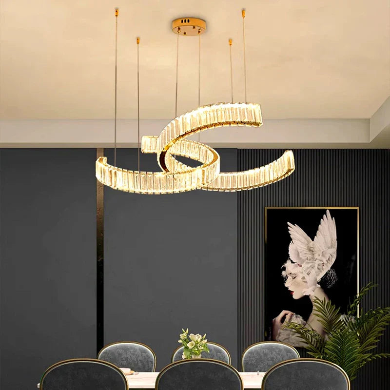 DecorBites™ Crystal Chandelier for Modern Home Decoration and Interior Lighting