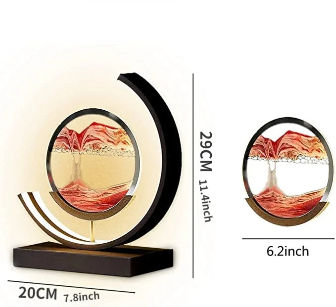DecorBites™ LED Hourglass Quicksand Desk Lamp, Unzip Decor, Night Light, Holiday Gift
