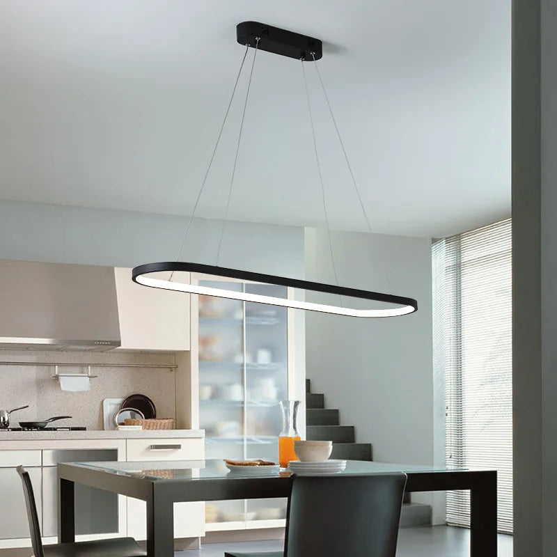 DecorBites™ Designer Oval LED Pendant Lamp for Living, Dining, Restaurant, Bedroom Lighting