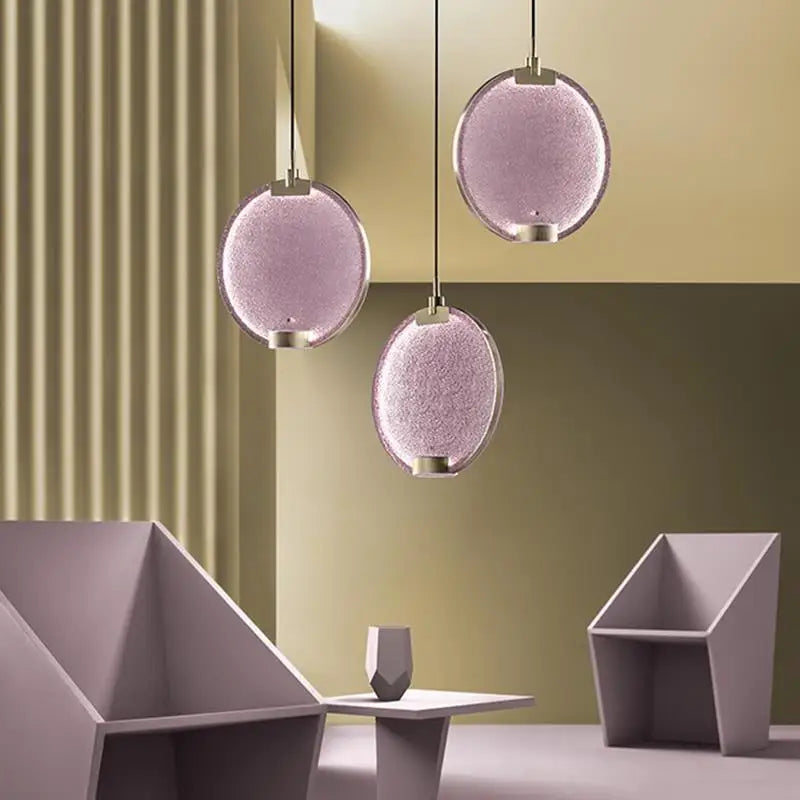 DecorBites™ Glass Horo LED Pendant Light - Art Deco Signal Headlight for Home, Bar, Kitchen