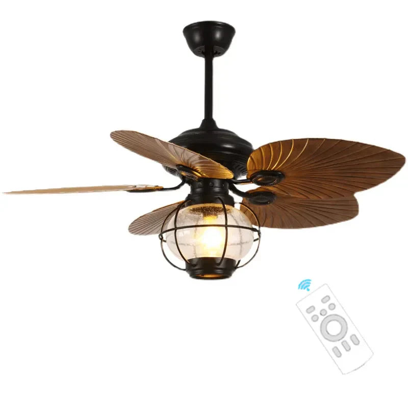 DecorBites™ 52" Retro Fan Light with Remote Control for Living Room Bedroom