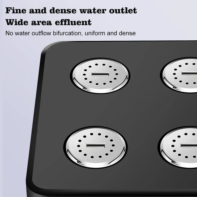 DecorBites™ High Pressure Rainshower Shower Head for Magic Water Flow in Bathroom