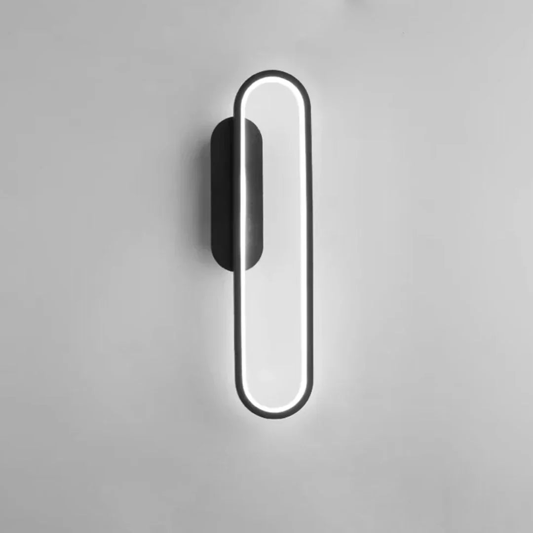 DecorBites™ Black Ring LED Indoor Wall Light for Home Decor, Living Room, Bedroom