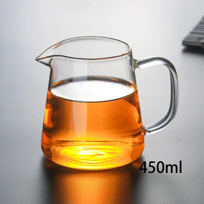 DecorBites™ Glass Tea Pot Set with Infuser - Heat-Resistant Teapot & Fair Cup - Puer Tea Brewing Kit