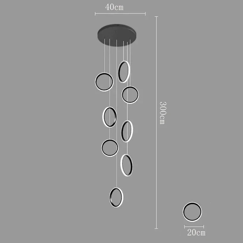 DecorBites™ LED Pendant Lights: Modern Minimalist Hanging Chandelier for Living & Dining Room