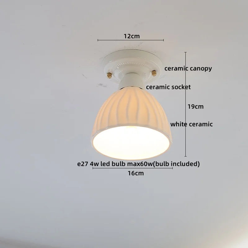 DecorBites™ Ceramic LED Ceiling Light for Modern Home Decor & Lighting