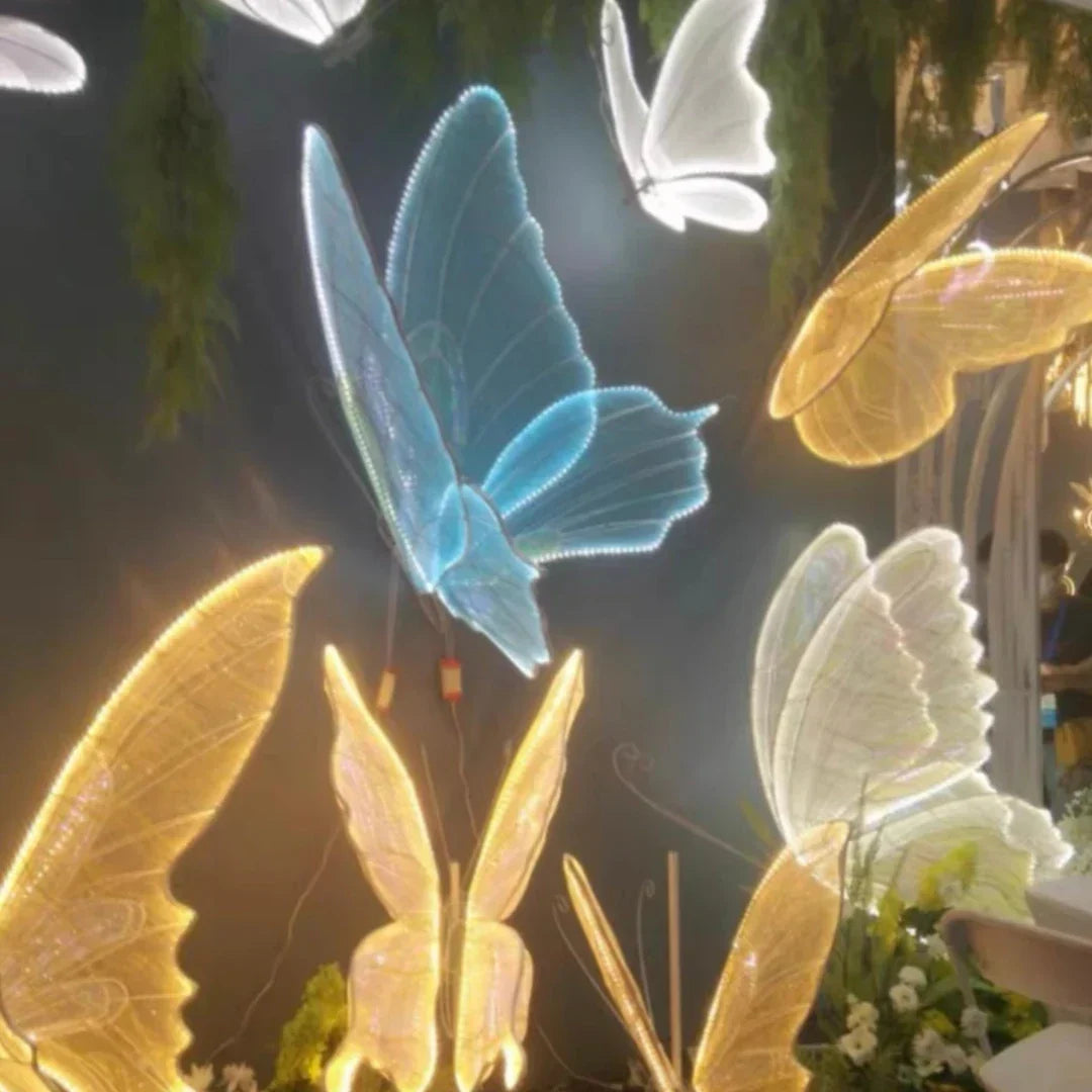 DecorBites™ Blue Lace LED Butterflies Lamp for Romantic Wedding Decor