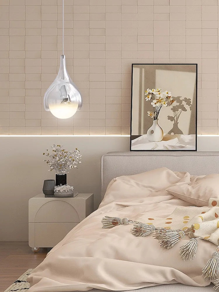 DecorBites™ LED Water Droplet Ceiling Chandelier - Modern Bedroom Pendant Lamp