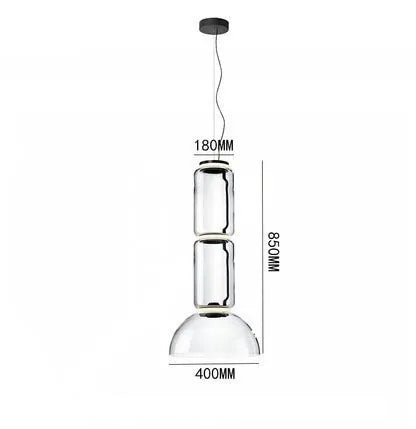 DecorBites™ Glass LED Pendant Light - Stylish and Modern Illumination for Various Spaces