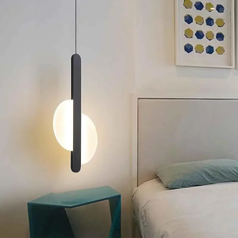 DecorBites™ Geometric LED Pendant Lights for Living Room Bedroom Kitchen, Modern Hanging Lamps for Decor
