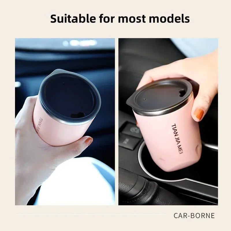 DecorBites™ 300ml Stainless Steel Vacuum Flask Thermal Travel Mug Cup