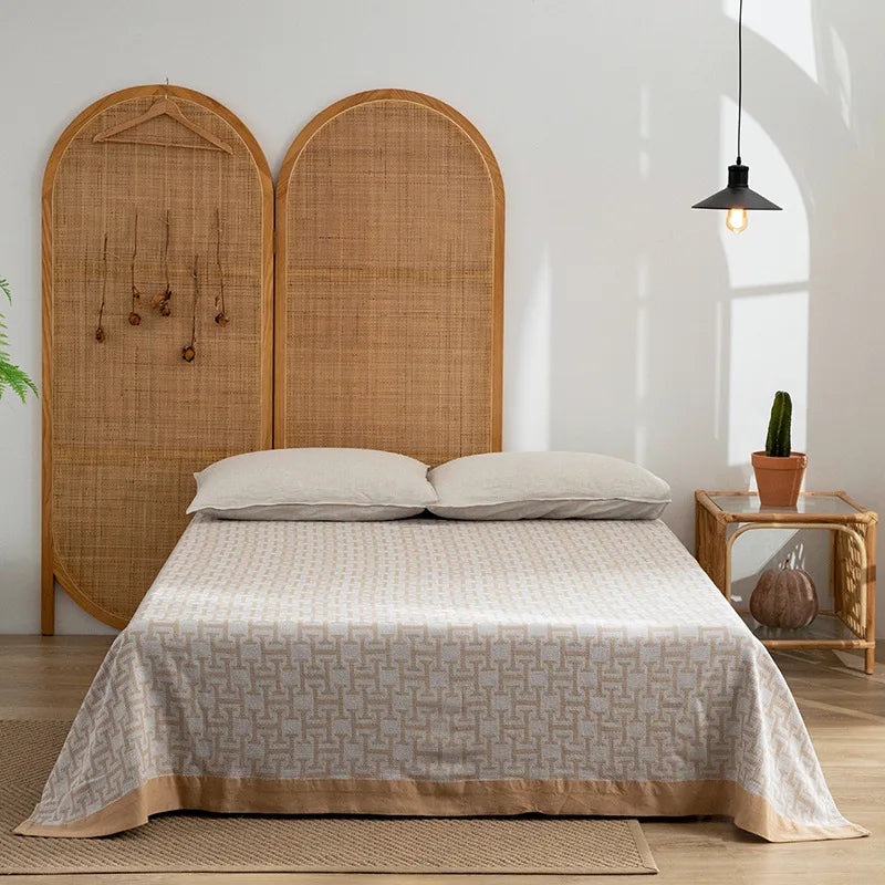 DecorBites™ Luxe Cotton Blanket - Premium Quality, 200*230 150*200, Perfect for Sofa or Bed