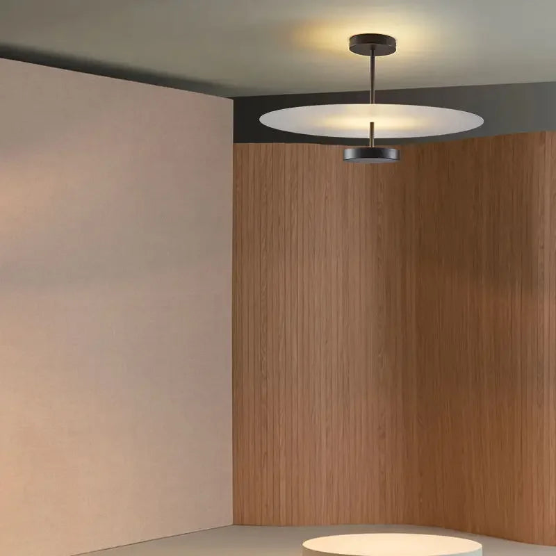 DecorBites™ Black Acrylic Round Chandelier for Home Decor and Indoor Lighting