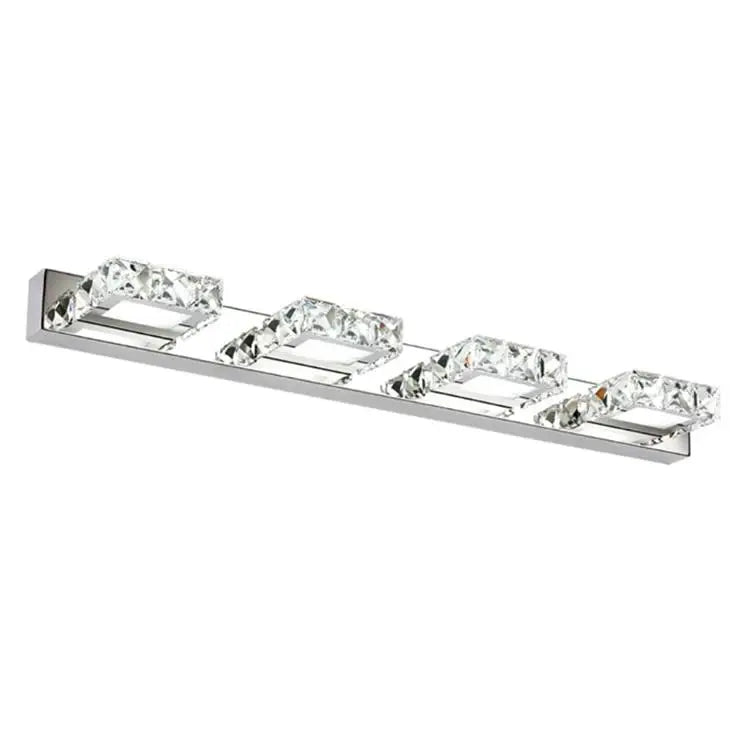 DecorBites™ Crystal LED Mirror Light: Modern Bathroom Wall Sconce Stainless Steel Lighting Fixtures
