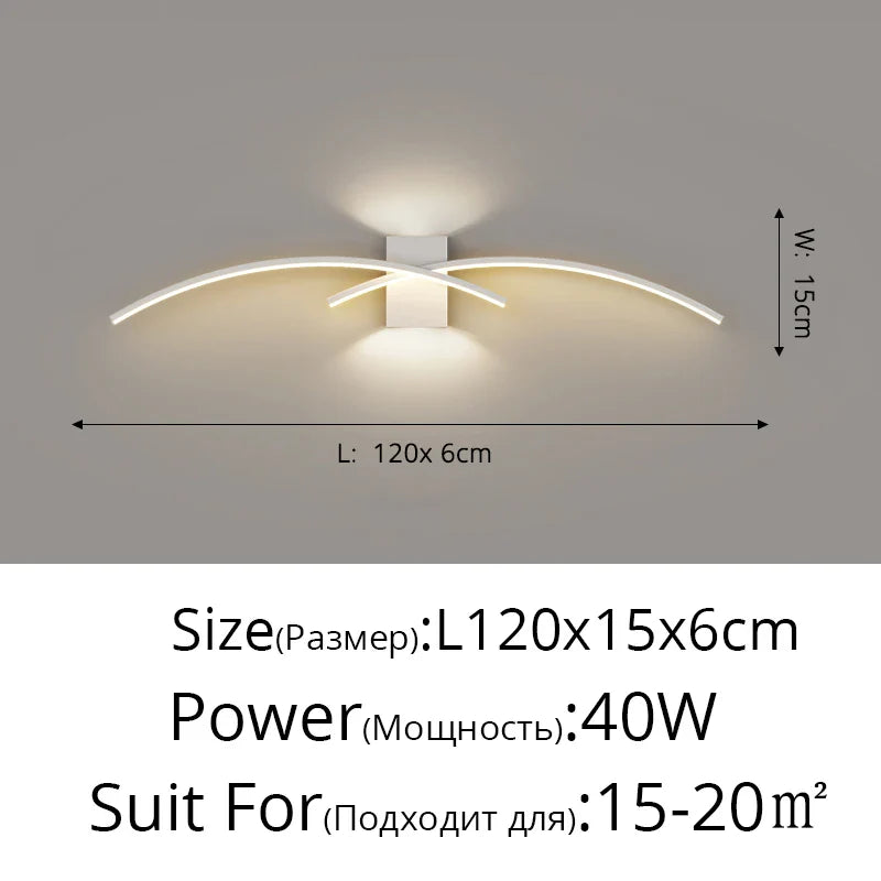 DecorBites™ LED Wall Lamp: Modern Long Strip Design for Aisle, Bedroom, Closets - Indoor Sconces Lighting