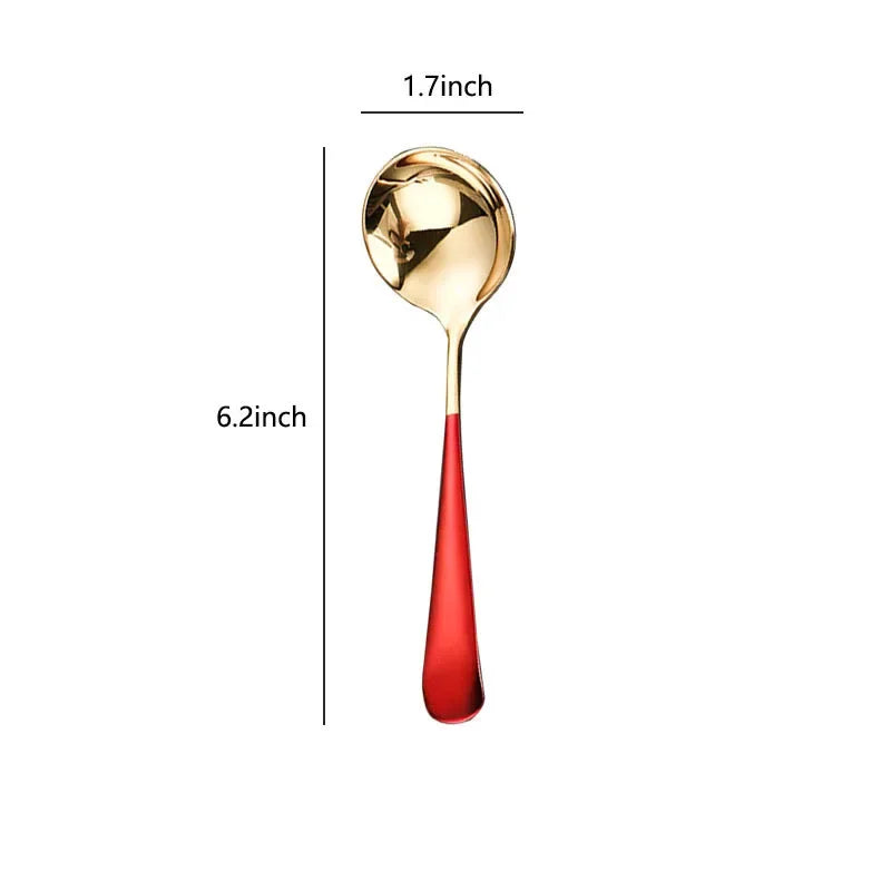 DecorBites™ 304 Stainless Steel Small Gravy Ladle - 21cm/8.1inch | Dishwasher Safe Sauce Spoon