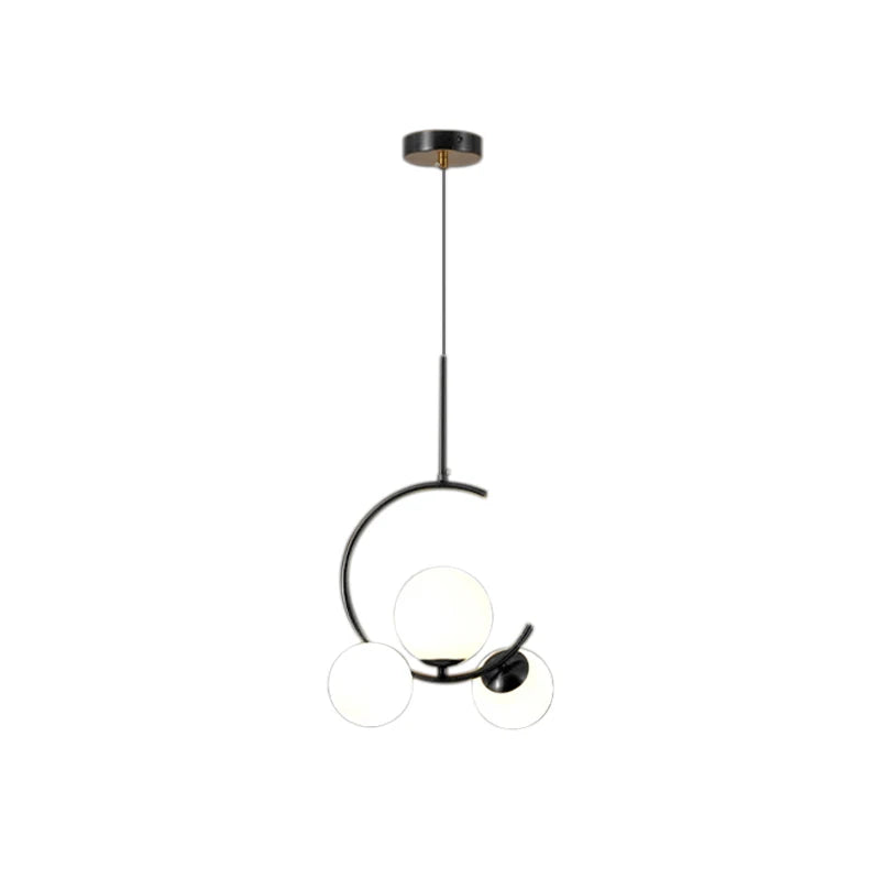 DecorBites™ Glass Ball LED Chandelier for Dining Room, Kitchen, Bedroom, Bar