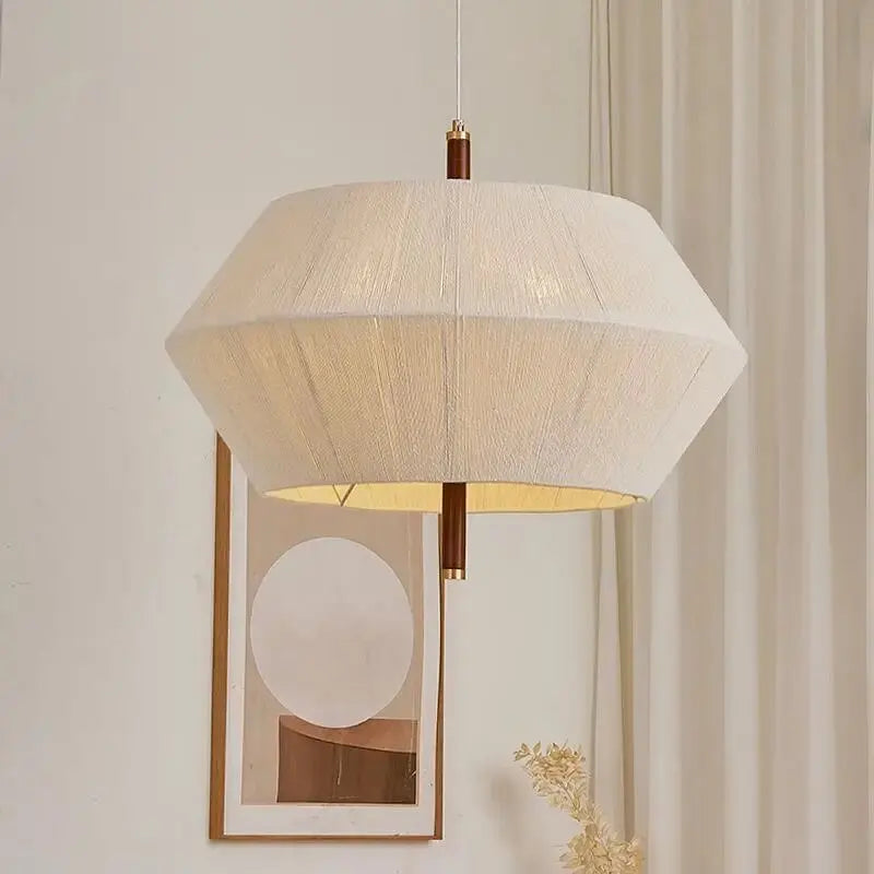 DecorBites™ Hemp Rope Rattan LED Pendant Light for Home and Hospitality Settings
