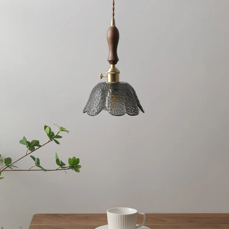 DecorBites™ Gray Glass LED Pendant Lamps, Nordic Modern Design for Bedroom, Living Room Lighting Fixtures