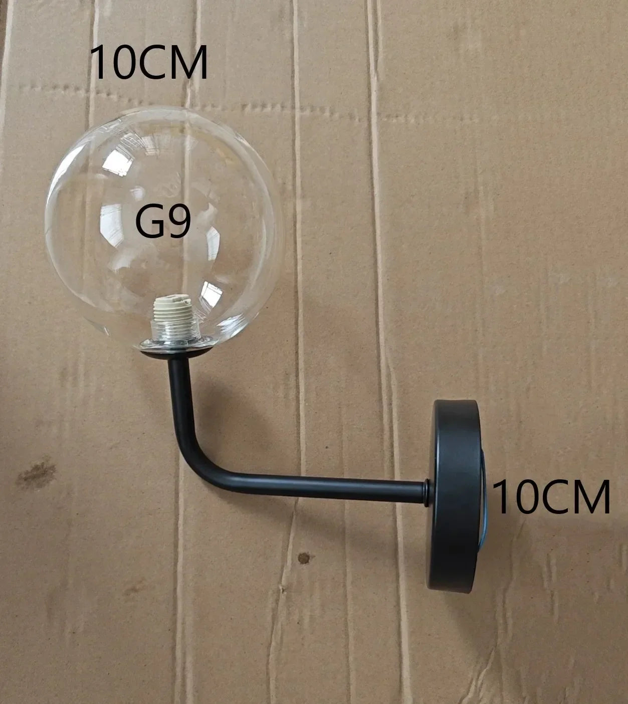 DecorBites™ Glass Ball Wall Lamp: Modern Nordic LED Lighting for Bedroom, Staircase, Outdoor