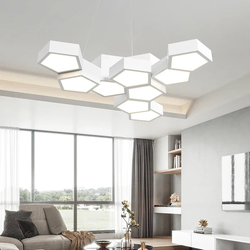 DecorBites™ LED Chandelier Light Remote Dimming Pendant Minimalist Indoor Lighting