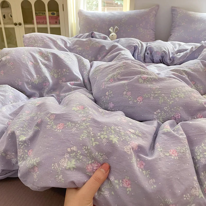 DecorBites™ Double-Layer Cotton Bedding Set - High-Quality, Ultra Soft Quilt Set