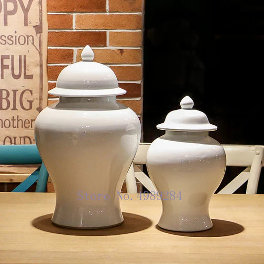 DecorBites™ Chinese Retro Handcrafted General Jar Vase for Home Decor & Storage