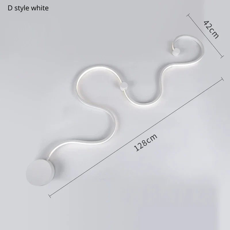 DecorBites™ Contemporary Acrylic Wall Lamps in White/Black Iron for Home Decor