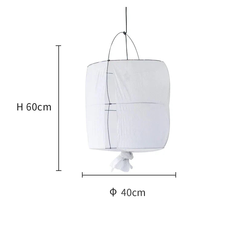 DecorBites™ Linen Cotton Pendant Lamp: Nordic White DIY Fabric Shade LED Island Lighting