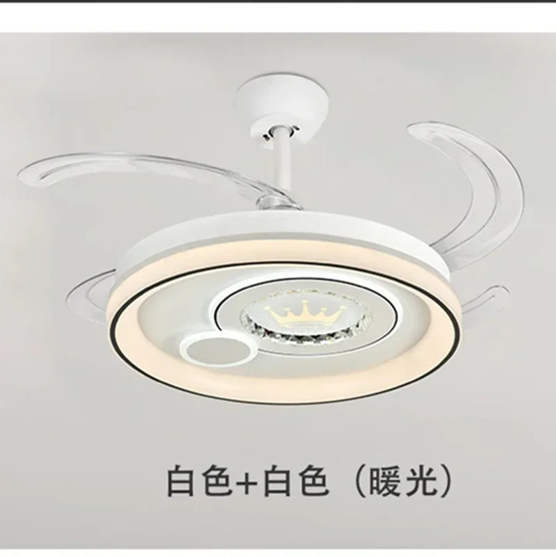 DecorBites™ Dimmable Smart Home LED Ceiling Fan Light with Remote Control