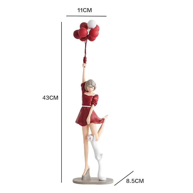 DecorBites™ Balloon Girls Resin Home Decor Ornaments