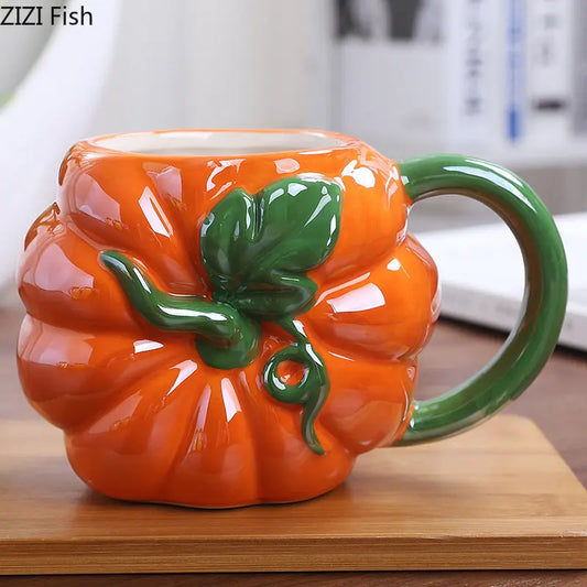 DecorBites™ Colorful Fruit Ceramic Cup for Kids, Breakfast Milk Coffee Mug