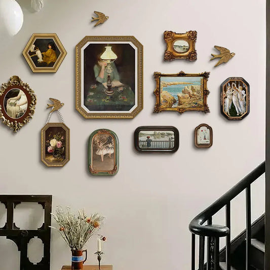 DecorBites™ French Vintage Cupid Decorative Painting Set for Living Room Wall Decor