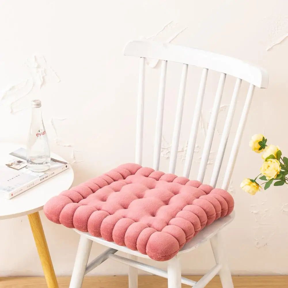 DecorBites™ Cookie Biscuit Cushion Soft Square Pillow for Living Room Chair Decor