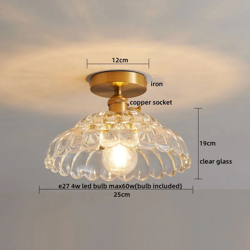 DecorBites™ LED Glass Ceiling Lamp for Interior Decor
