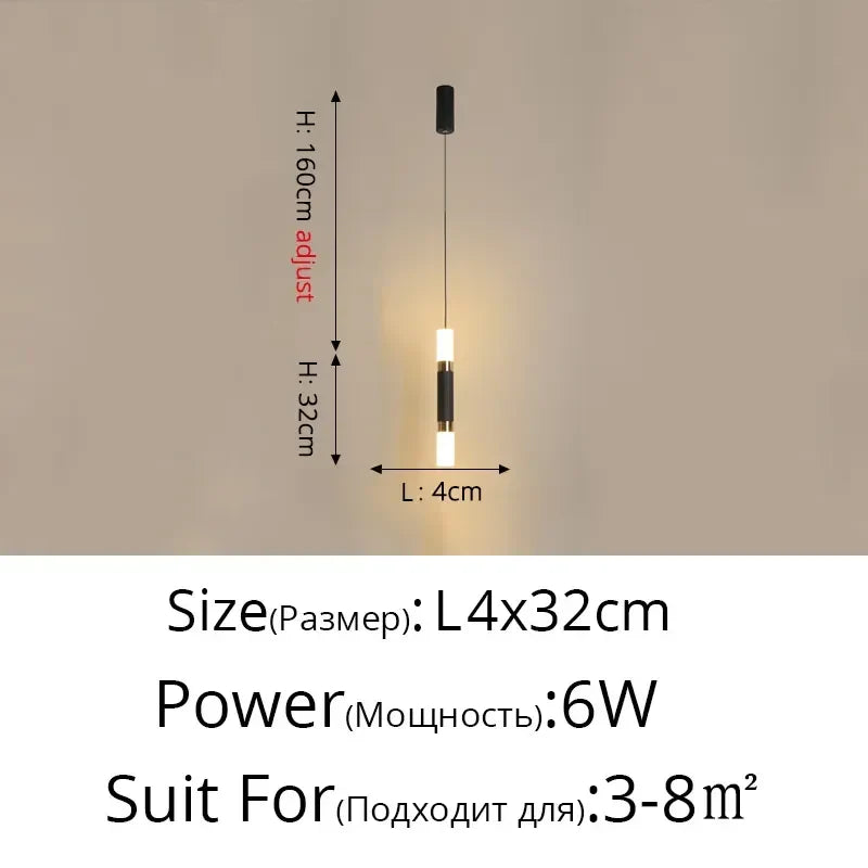 DecorBites™ Geometric LED Pendant Lights for Living Room Bedroom Kitchen, Modern Hanging Lamps for Decor